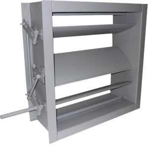 Industrial Damper with Airfoil Blades