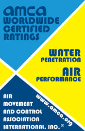 AMCA Seal for Air Performance and Water Penetration