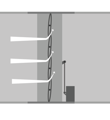 Air flow will leak through the spaces between blades and jambs, even with the best seals in place. The goal is to minimize air leakage.