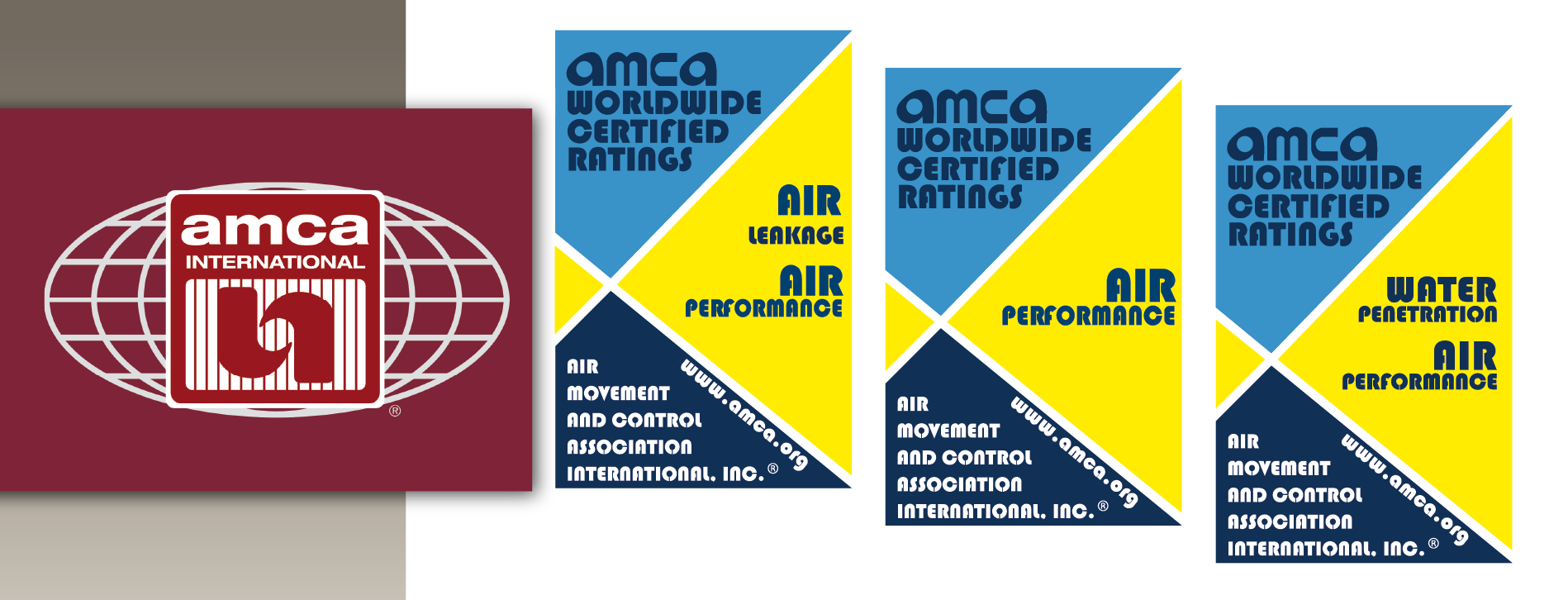 AMCA ratings seals show which tests have been completed