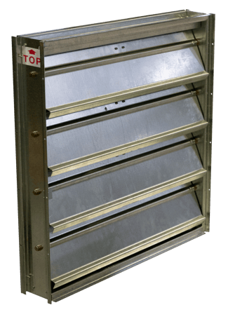 Backdraft dampers operate differently from standard control dampers.