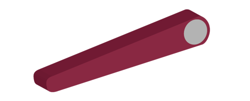 A teardrop blade for a backdraft damper