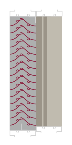 Combination stationary louvers have two sets of stationary louver blades.