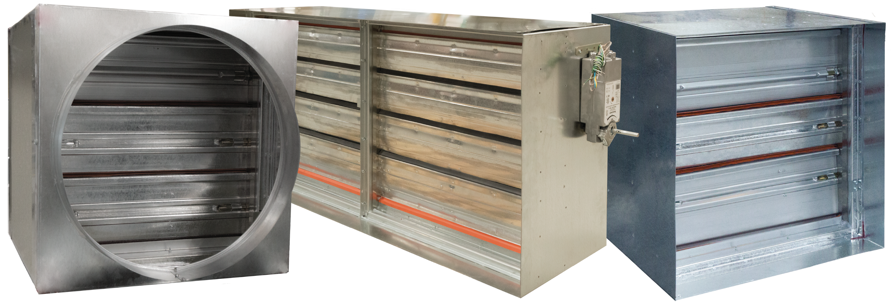 Three UL-rated dampers
