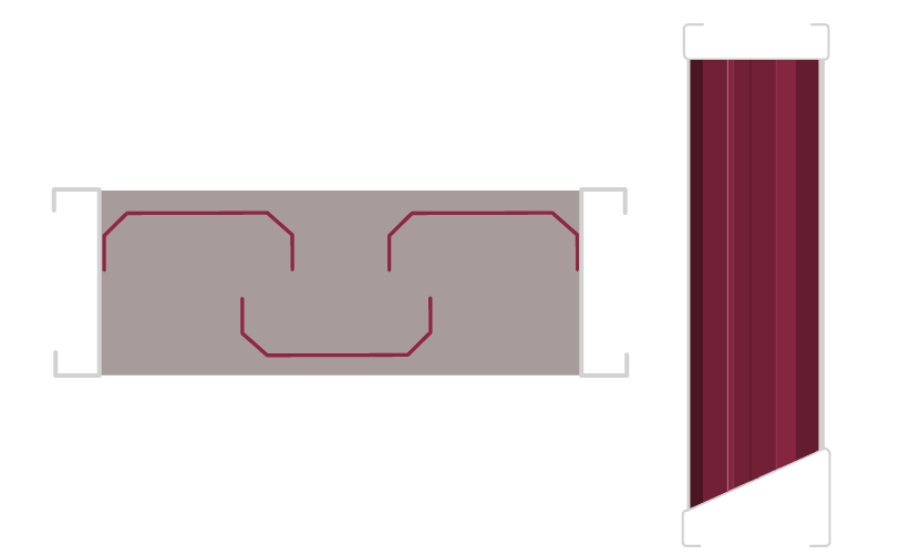 A sand louver with special wide-U blades