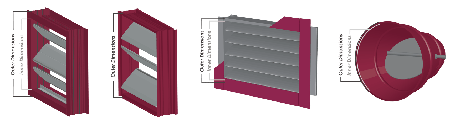 Damper Dimensions