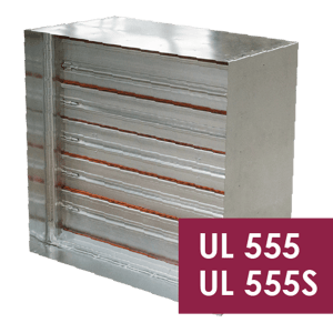 Fire-smoke damper rated for UL 555 and UL 555S