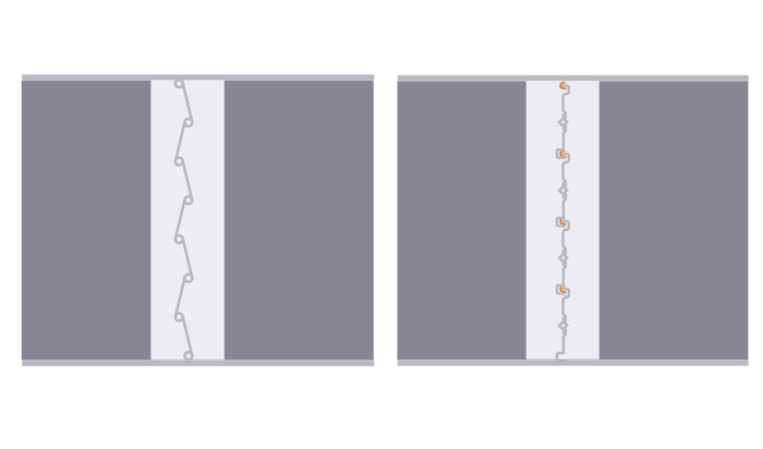 Curtain blade damper closure versus multi-blade damper closure