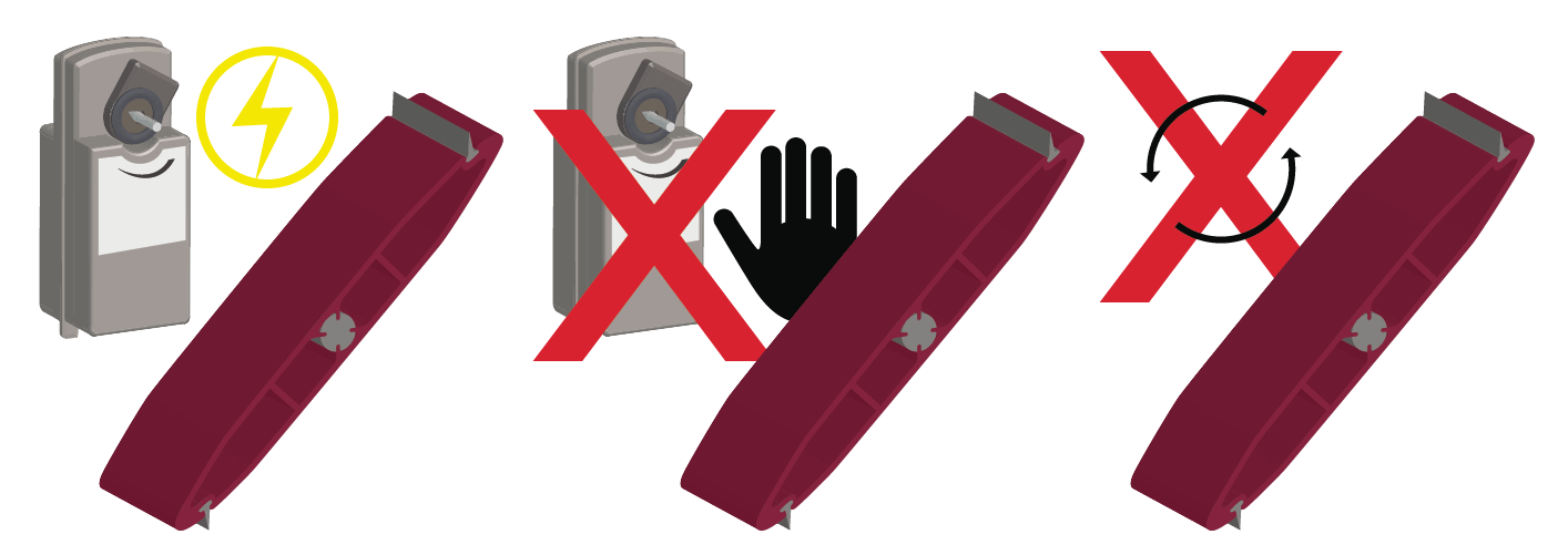 Illustration of airfoil damper blades with potential issues