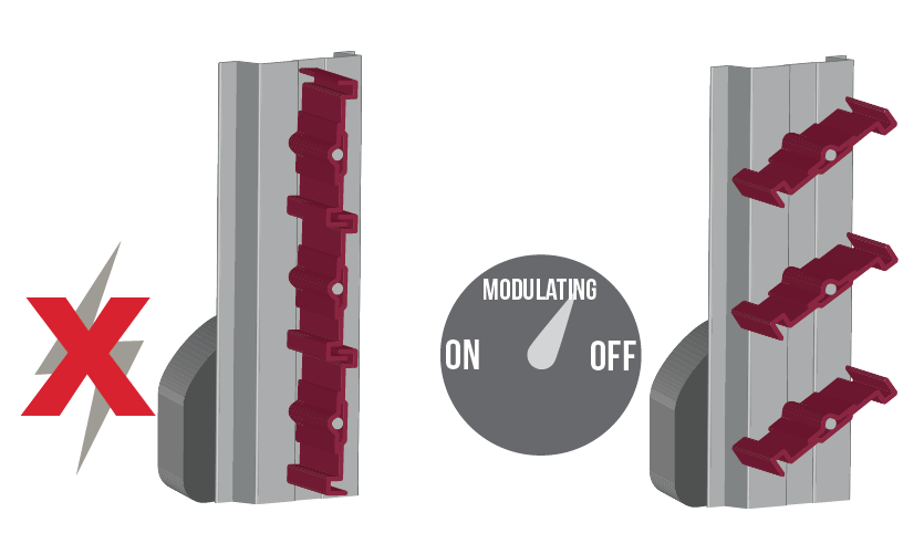 Illustration depicting a modulating actuator