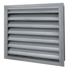 A louver suited for water penetration and air performance