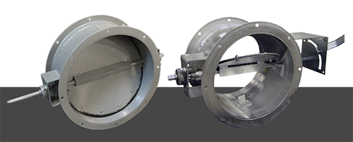 Round industrial dampers are built for heavy-duty industrial applications