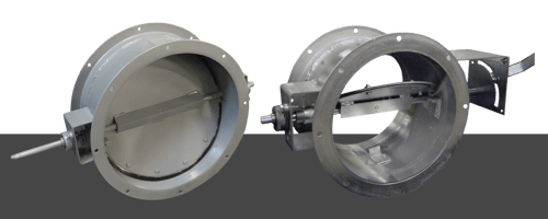 Round industrial dampers are built for heavy-duty industrial applications