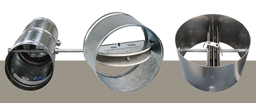Life safety dampers are available in round shapes, too