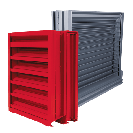 Two severe weather louvers