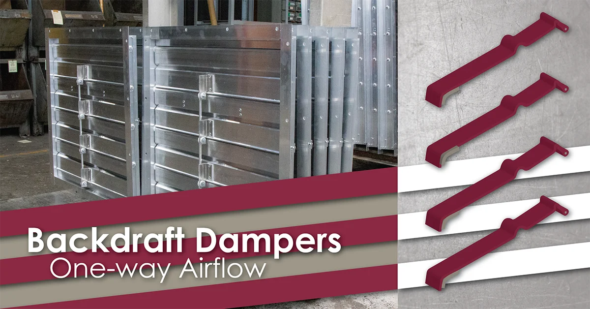 Backdraft Dampers for One-Way Airflow
